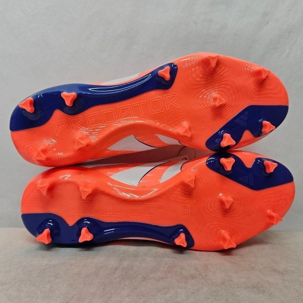 Adidas Predator‎ League FG/MG Soccer Cleats JI1115 Orange Blue Men's Size 11.5
